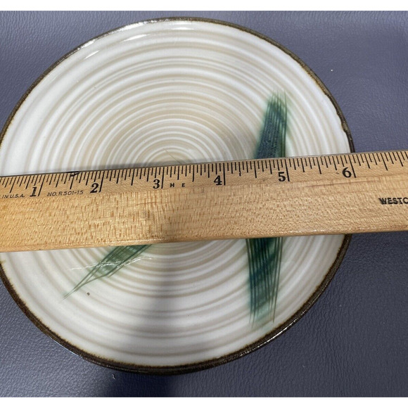 Showa Stone Ware Bamboo Pattern Tea Coffee Cups (2) W/ Saucers (2) Hand Crafted - Picture 14 of 14